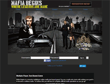 Tablet Screenshot of mafiabegins.com